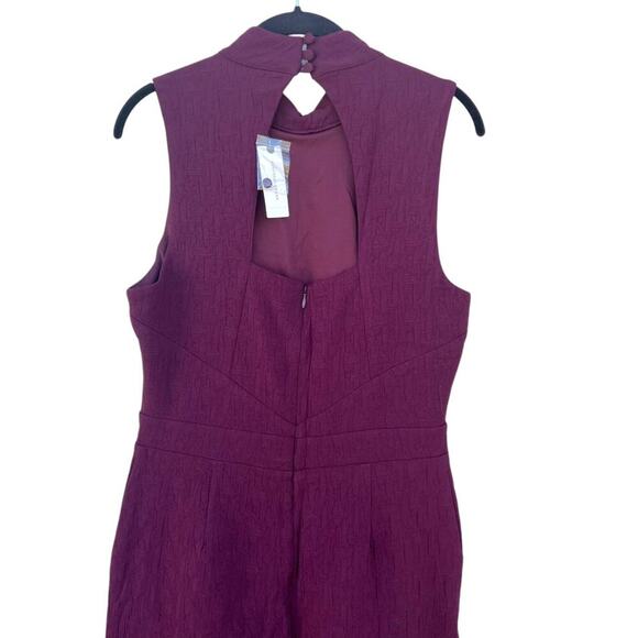 NWT Anthropologie Eva Franco Charley Sleeveless Jumpsuit Plum Size Small - Picture 8 of 11